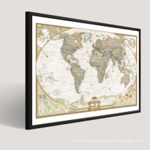 Modern Popular World Map Abstract Painting Design On Canvas